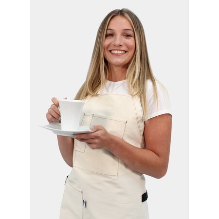 Intedge Artisan Canvas 2-Pocket Bib Apron W/ Utlity Strap 335DA CA